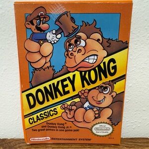 Donkey Kong Classics Nintendo NES Original 1988 - Two Games in One - 2-in-1 Pak